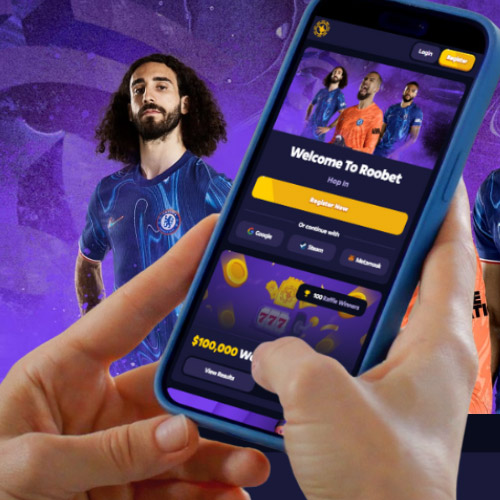 Launch Roobet.com in a mobile browser