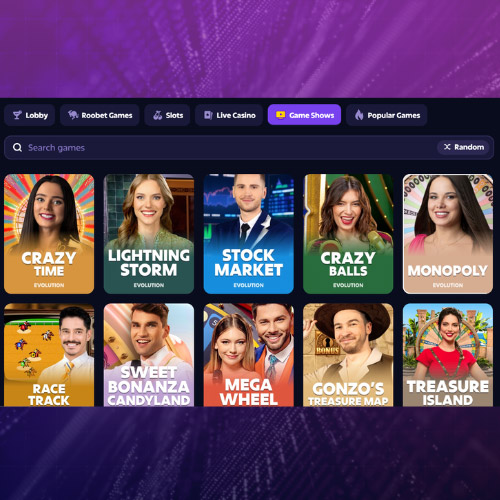 Roobet game is Game Shows