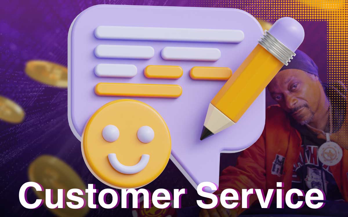 Customer service on the Roobet APK app