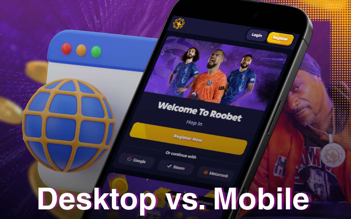 Roobet APK or desktop version