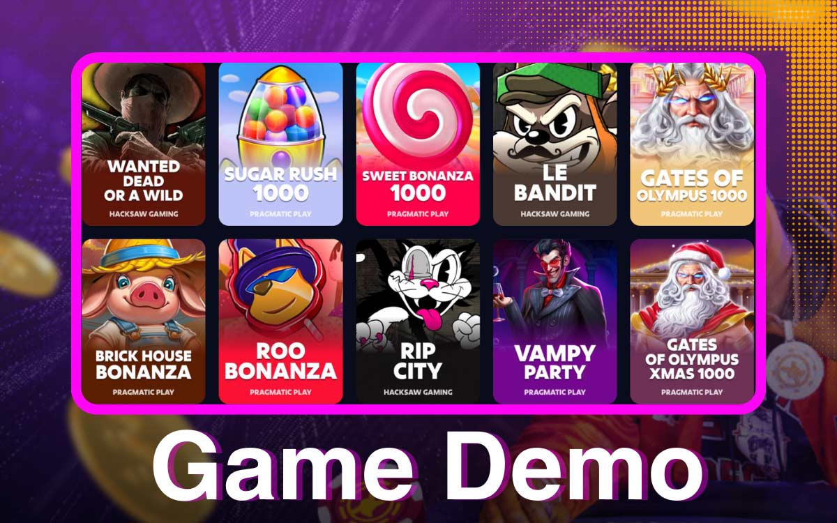Roobet allows you to play in the demo version