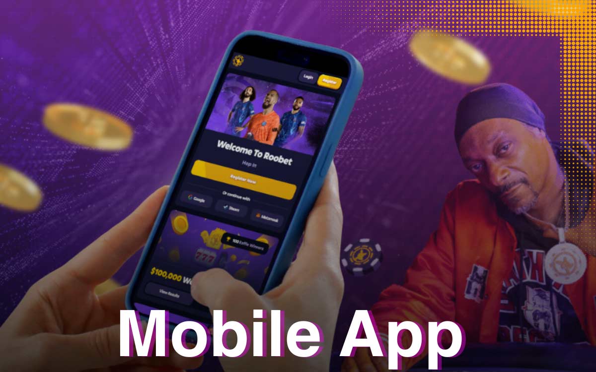 The Roobet app is currently under development