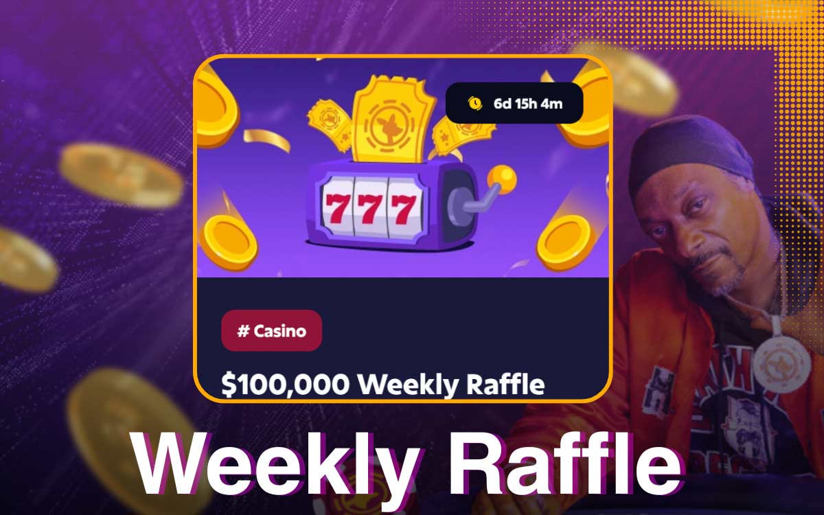 Weekly draw Roobet
